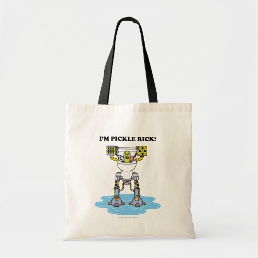 Tote Bag RICK ET MORTY™ | Pickle Rick Toilet Mech (Devant)