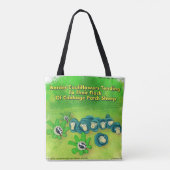 Tote Bag Rick London Funny Bordure Collie Fleur Tout-En-Des (Dos)