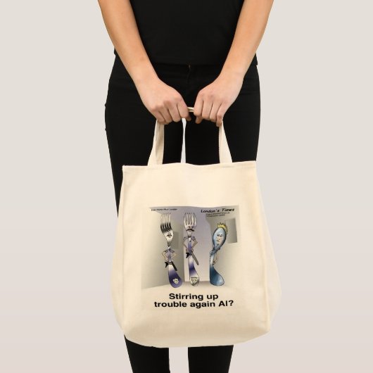 Tote Bag Rick London Funny Silverware Police (Devant (produit))