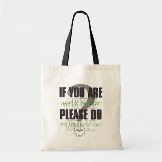 Tote Bag Riddler - Si Vous Êtes Justice S'Il Vous Plaît Ne  (Devant)