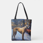 Tote Bag Ridgeback rhodésien période de Noël festive (Dos)