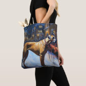 Tote Bag Ridgeback rhodésien période de Noël festive (De près)