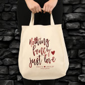 Tote Bag Rien De Fancy Juste Amour | Dark Crimson Mariage r