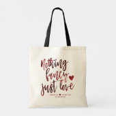 Tote Bag Rien De Fancy Juste Amour | Dark Crimson Mariage r (Dos)