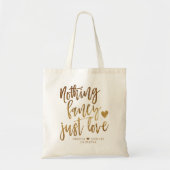 Tote Bag Rien De Fancy Juste Amour | Micro Mariage Gold Hea (Devant)