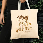 Tote Bag Rien De Fancy Juste Amour | Micro Mariage Gold Hea