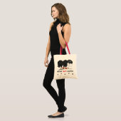 Tote Bag Rien n'aboutent Newfies (Devant (modèle))