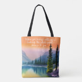 Tote Bag Rien Ne Manque De Citation Zen Scène Lac Pacifique (Dos)