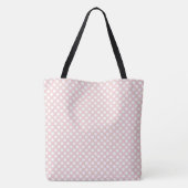 Tote Bag Rien ne peut nous séparer.... pois rose blanc (Dos)
