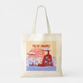 Tote Bag Rio de Janeiro Brésil Travel Art Retro Poster (Dos)