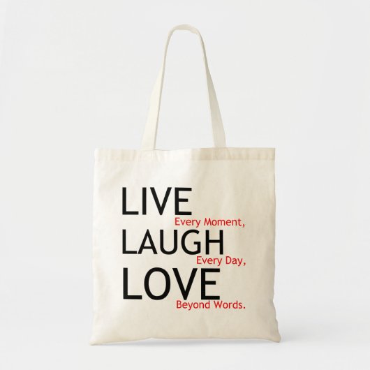 Tote Bag rire vivant amour (Devant)