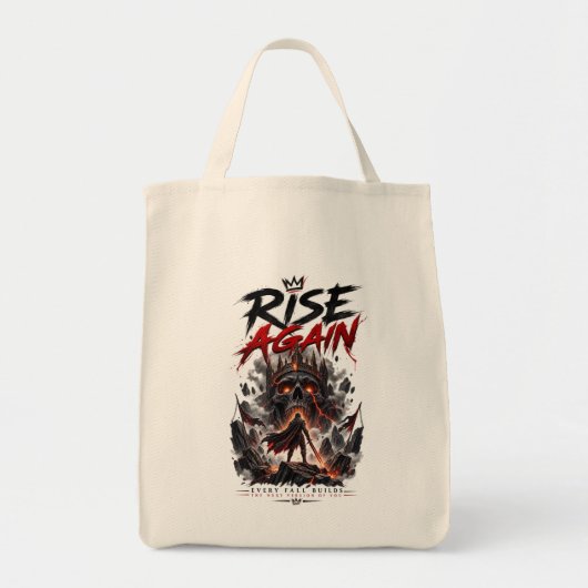 Tote Bag RISE Inspiration Motivation Force Guerrier (Devant)