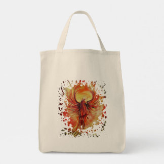 Tote Bag Rising Phoenix Fire Bird Bold Flame Magical