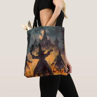 Tote Bag Rituel de l'Heure Sorcière – Danse de Feu des Troi