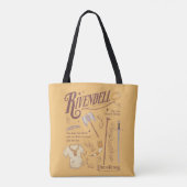 Tote Bag RIVENDELL™ Collage Aquarelle Graphique (Dos)