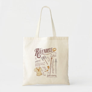 Tote Bag RIVENDELL™ Collage Aquarelle Graphique