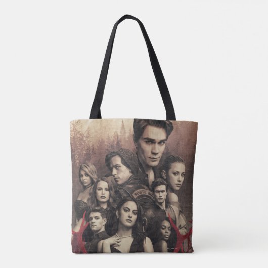 Tote Bag Riverdale Deer Skull Poster (Dos)