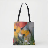 Tote Bag Riverside – Expressive Abstract Meadow (Devant)