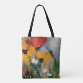 Tote Bag Riverside – Prairie Abstraite Expressive (Dos)