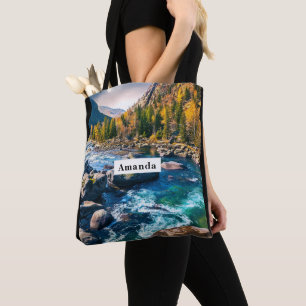 Tote Bag Rivière et Montagnes Photo Pittoresque
