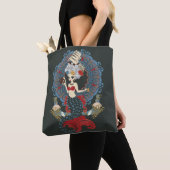 Tote Bag Roс ocre mermaid Art nouveau (De près)