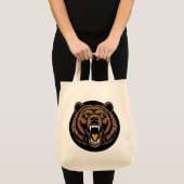Tote Bag Roaring Bear Power Emblem (Devant (produit))