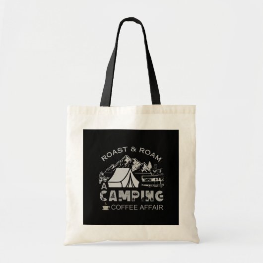 Tote Bag Roast & Roam-A Camping Coffee Affair Design (Devant)