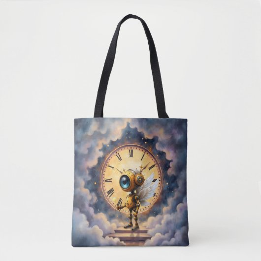 Tote Bag Robby the Winged Timekeeper – Wings of Time Series (Devant)
