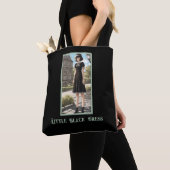 Tote Bag Robe noire classique à imprimer LBD (De près)