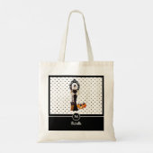 Tote Bag Robe noire élégante classique d'Halloween mode (Dos)