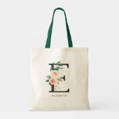 Tote Bag Robes de demoiselle d'honneur à monogramme floral (Dos)