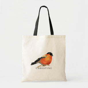 Tote Bag Robin aquarelle Nom