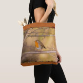 Tote Bag Robin Dans Les Bois (De près)
