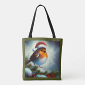 Tote Bag Robin de Noël 3 (Dos)