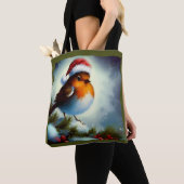 Tote Bag Robin de Noël 3 (De près)