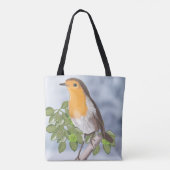 Tote Bag Robin de Noël traditionnel et Ivy (Dos)