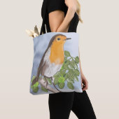 Tote Bag Robin de Noël traditionnel et Ivy (De près)