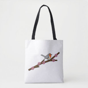 Tote Bag Robin sur Sakura