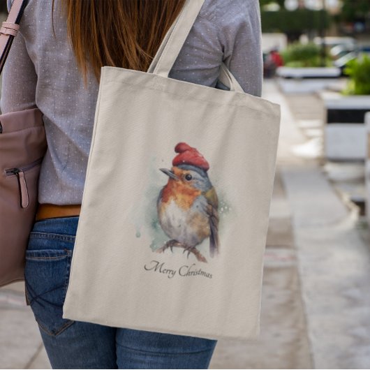 Tote Bag Robin Winter Delight, sur mesure