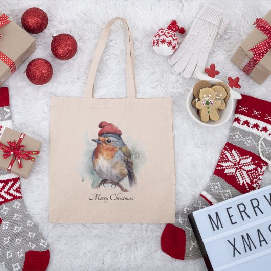 Tote Bag Robin Winter Delight, sur mesure