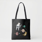 Tote Bag Robinet spatial et planète (Devant)