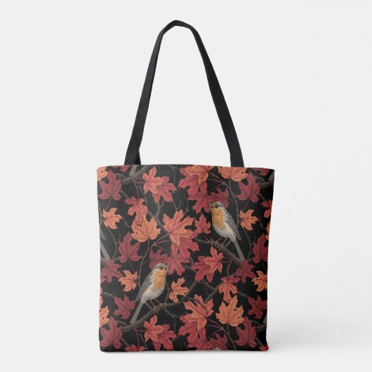 Tote Bag Robins in maple tree (Dos)