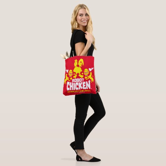 Tote Bag Robot Chicken Nerd Unicorn (Sur le modèle)