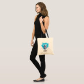 Tote Bag Robot chicken Scientist Head Graphic (Devant (modèle))