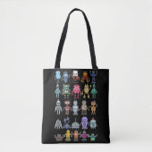 Tote Bag Robot Collection Science Technology Robots (Devant)