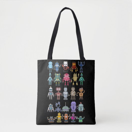 Tote Bag Robot Collection Science Technology Robots (Devant)