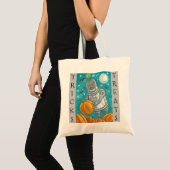 TOTE BAG ROBOT CUISINE CITROUILLES, HALLOWEEN TRICK OU TRAI (Devant (produit))