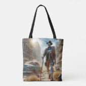 Tote Bag Robot dans Ghost Town (Dos)