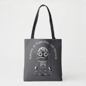 Tote Bag Robot de tête de dôme - Exécution sur algorithmes  (Devant)