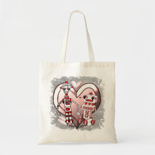 Tote Bag robots scifi amoureux